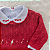 Saída Maternidade Menina Tricot Vermelho Rococó 6 Peças Premium - Imagem 5