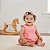 Macaquinho Romper Bebê Menina Chique Carmim Tricoline 100% Algodão - Imagem 3