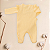 Macacão Bebê Menina Florzinhas Amarelo Mini Tricot Nobre 100% Algodão - Imagem 6