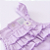 Romper Menina Tricoline 100% Algodão Premium Lilás Xadrez + Brinde - Imagem 2