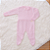 Saída de Maternidade Bebê Menina Tricot Tranças Rosa 5 Peças Premium - Imagem 3