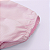 Romper Bebê Menina Tricoline Rosa e Branco Bordado Oceano 100% Algodão - Imagem 5