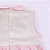 Romper Bebê Menina Tricoline Rosa e Branco Bordado Oceano 100% Algodão - Imagem 4