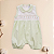 Romper Bebê Menina Tricoline 100% Algodão Xadrez Verde e Bordado Laços - Imagem 7