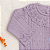 Saída de Maternidade Bebê Menina Tricot Lilás com Gola Rica 6 Peças - Imagem 3