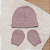 Saída de Maternidade Bebê Menina Tricot Rosa Antigo Tranças 6 Peças - Imagem 13