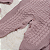 Saída de Maternidade Bebê Menina Tricot Rosa Antigo Tranças 6 Peças - Imagem 7