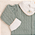 Saída de Maternidade Bebê Menino Tricot Verde Oliva Elefantes 6 Peças - Imagem 3