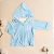 Conjunto 2 Peças Bebê Menino Capuz Plush Azul Claro Avião - Imagem 2