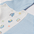 Macacão Bebê Menino Mini Tricot 100% Algodão Transportes Azul e Branco - Imagem 3
