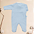 Macacão Bebê Menino Mini Tricot 100% Algodão Transportes Azul e Branco - Imagem 7