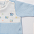 Macacão Bebê Menino Mini Tricot 100% Algodão Transportes Azul e Branco - Imagem 4