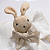 Naninha Bebê Soft com Pelúcia Coelho em Plush e Prendedor de Chupeta - Imagem 2