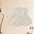Vestido Bebê Batizado Off-White Meia Malha e Tricozinho Botão Flor - Imagem 9