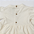 Vestido Bebê Batizado Off-White Meia Malha e Tricozinho Botão Flor - Imagem 6