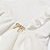 Vestido Bebê Batizado Branco Meia Malha e Tricozinho Laço Dourado - Imagem 2