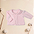 Conjunto Macacão Bebê Menina Suedine Bordado e Casaco Plush Rosa - Imagem 8