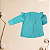 Conjunto 2 Peças Bebê Menina Plush Azul Turquesa com Babadinhos e Laço - Imagem 6