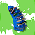 Display Expositor MINI-7 para decks, fingerboards, skates de dedo - Imagem 1