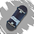 Fingerboard completo 34mm Mini SKT Co. modelo "Gothic MINI" - Arte @mvidal.artes - Imagem 1