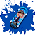 Fingerboard completo 36mm Mini SKT Co. modelo "Light Mushroom" - Imagem 1