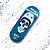 Deck "Helmet Skull" para Fingerboard Skate de dedo - Imagem 1