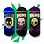 Deck Split Ply modelo "Skull Portrait" 34mm STREET-V3 MID para Fingerboard Skate de Dedos - Imagem 1