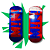 Deck Split Ply modelo "ShowCard" 34mm STREET-V3 MID para Fingerboard Skate de Dedos - Imagem 1