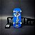Fingerboard "Blue Mushroom" 34mm Skate de Dedo Completo Profissional - Imagem 2