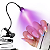 Mini Luminária Garra De Mesa Led Uv Ultravioleta - Imagem 1
