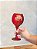 Taça vermelha com rosa dourada - Imagem 3