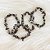 Pulseira cascalho de Obsidiana flocos de neve - Imagem 2