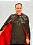 Capa cetim com capuz dupla face vermelho e preto - Imagem 3