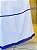 Saia Oxford com bordado Azul - Imagem 3