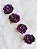 Rosa para cabelo pomba gira - Preto e Roxo - Imagem 1