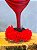 Taça luxo pomba gira - vermelho e preto - Imagem 3