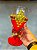Taça luxo Pomba Gira com tridente vermelho e dourado - Imagem 4