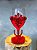 Taça luxo vermelho com tridente e cristal - Imagem 1
