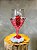 Taça luxo branco com vermelho - Imagem 1