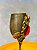 Taça luxo pomba gira preta, dourado e vermelho com strass - Imagem 2