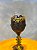 Taça luxo preta e dourado com cruz - Imagem 3