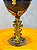 Taça luxo preta e dourado com cruz - Imagem 4
