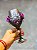 Taça luxo roxa, preto e prata com 5 rosas - Imagem 4