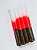 Vela palito tricolor preto, vermelho e branco - pacote com 9 un - Imagem 2