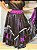Saia luxo preto com roxo 14m de roda - Imagem 4