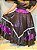 Saia luxo preto com roxo 14m de roda - Imagem 2