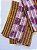 Conjunto de Ipele africano pano da costa e cabeça roxo com dourado - Imagem 4