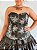 Corselet para pomba gira preto e prateado - Imagem 4
