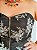 Corselet para pomba gira preto e prateado - Imagem 2