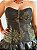 Corselet para pomba gira preto e dourado - Imagem 1